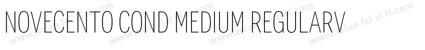 Novecento Cond Medium RegularVersio字体转换